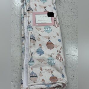 Cupcakes and Cashmere Decorative Throw with Hot Air Balloon Design